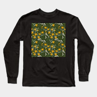 Wildflowers in Green Long Sleeve T-Shirt